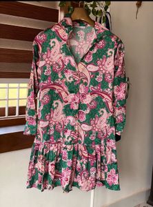 Boho Paisley Print Tiered Dress