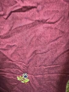 Maroon Kurta Set with Mustard Dupatta