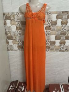 Orange Maxi Nightgown
