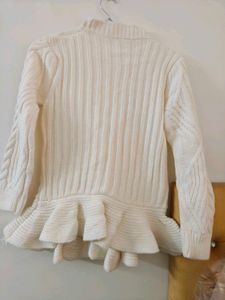 imported Cream Cable Knit Sweater