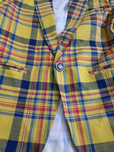 Mustard Blazer For 4-6 Yrs