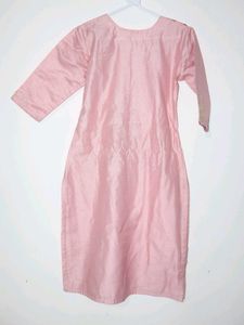 Elegant Pink Chanderi Kurta
