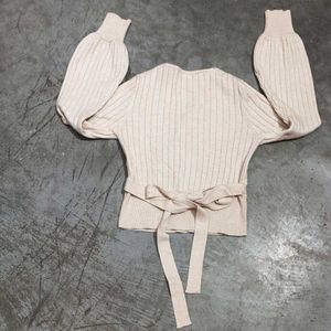 Wrap Top with Long Sleeves