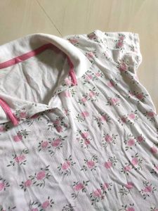 Floral Print Polo T-Shirt