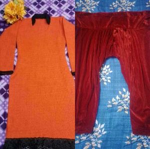 🥳Winter Kurti ke sath 1 Red shalwar Free🥳