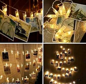 photo clips With String Lights...