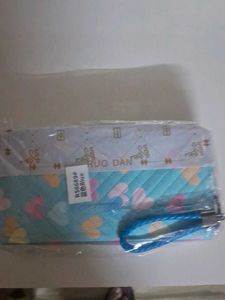 Cute Heart Print Pouch