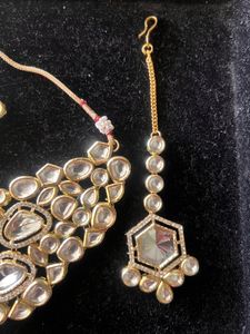Exquisite Kundan &amp; Polki Necklace Set