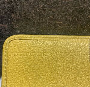 Authentic Burberry Yellow Leather Wallet