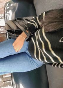 Striped Cropped Sweater