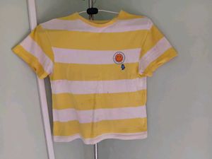Yellow Top With Red Checkered Pants