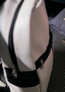 Stylish White &amp; Black Backpack