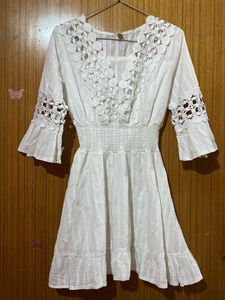 Boho Chic White Lace Top