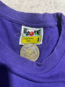 bape  Purple Graphic T-Shirt