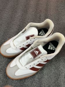 Adidas White &amp; Maroon Sneakers