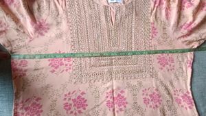 Pretty Pink Floral Print Kurta