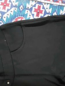 Black Skinny Fit Pants with Embellishments