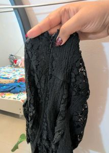 Elegant Black Lace Cami Top