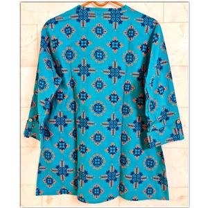 Teal Short Kurti