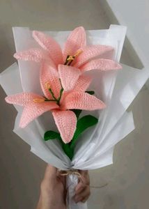 Crochet Lily Bouquet - Handmade Decor