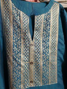 💙Elegant Blue Embroidered Kurta