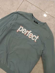 Light Blue "Perfect" Graphic Sweatshirt
