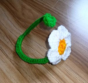 Handmade Crochet Flower Bracelet