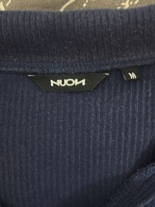 Sale!! Navy Blue Ribbed Polo T-Shirt