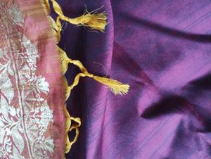 Elegant Silk Saree with Peacock Motifs