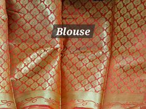 1day Offer Semi KANJEEVARAM BLACK Saree