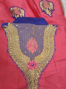 embroidery gown set