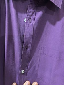 Men's Purple Button-Down Shirt