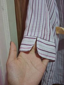Striped Button-Up Shirt