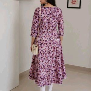 Beautiful Wine colour Anarkali kurta or One piece