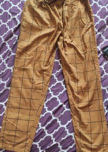 SALE ! Brown Checked Casual Pants