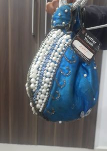 Pearl Potli Bag With Chain | Safe And Beautiful