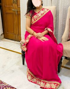 Elegant Red Saree