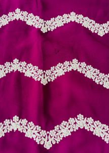 Beautiful Purple Kurta Set with White Embroidery