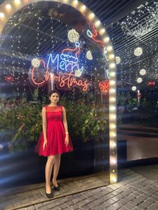 Chic Red Party Dress