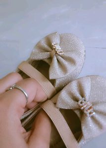 Sparkling Bow Ballet Flats