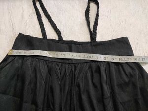 Chic Black Pinafore Top