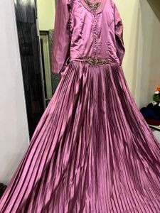Elegant Pink Ethnic Gown