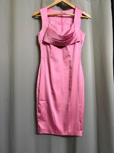 Vintage Pink Bodycon Cocktail Dress