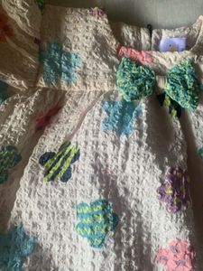 Cute Baby Girl's Textured Dress