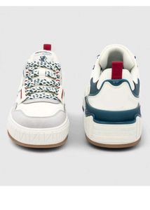 Stylish White &amp; Blue Sneakers