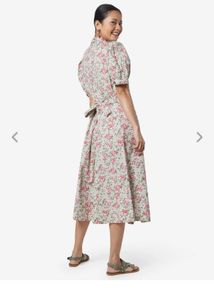 Charming Floral Button-Up Midi Dress