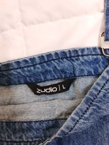 Denim Pinafore Dress