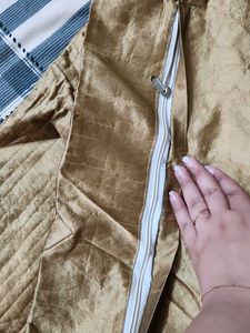 Elegant Gold Satin Pillow Covers set of 2