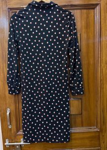 Mango Chic Polka Dot Shirt Dress