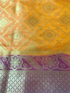 beautiful festivae saree with blouse